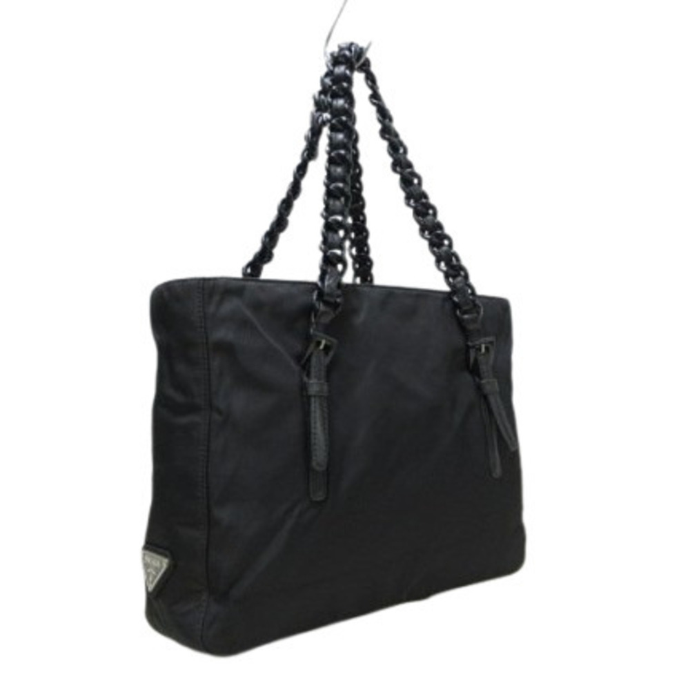 PRADA Black Leather Shoulder Bag - Picture 2 of 8